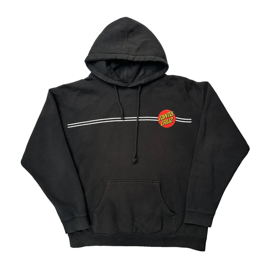Vintage Skateboards Santa Cruz Graphic Hoodie - XL Black Cotton