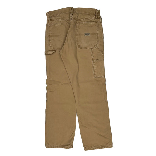 Wrangler Carpenter Trousers - 32W 31L Beige Cotton