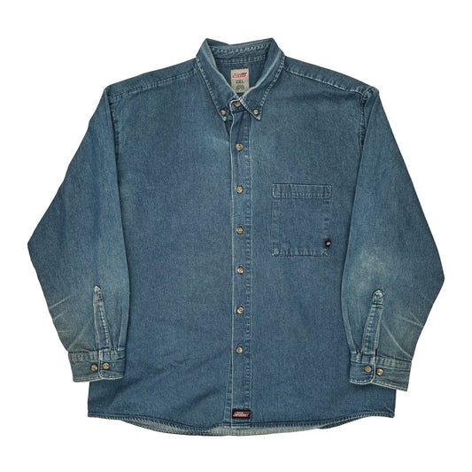 Dickies Denim Shirt - 2XL Blue Cotton