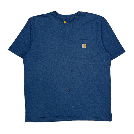 Carhartt T-Shirt - XL Blue Cotton