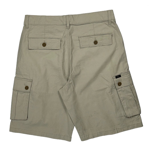 Lee Cargo Shorts - 32W 9L Beige Cotton