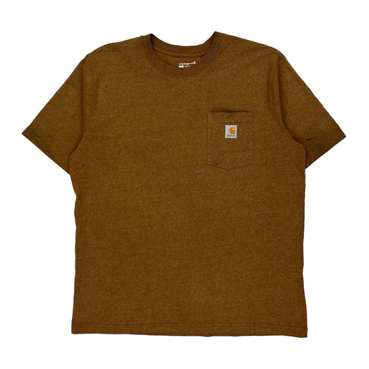 Carhartt T-Shirt - XL Brown Cotton