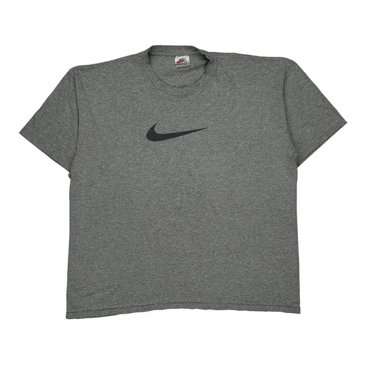 Nike T-Shirt - 2XL Grey Cotton