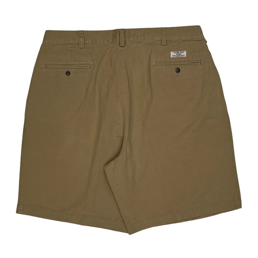 Polo By Ralph Lauren Pleated Chino Shorts - 36W 8L Beige Cotton