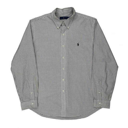 Ralph Lauren Checked Shirt - XL Black & White Cotton