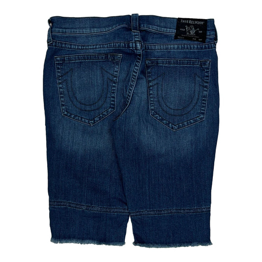 Vintage True Religion Denim Shorts - 36W 15L Blue Denim