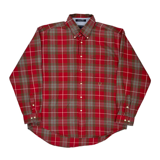 Tommy Hilfiger Checked Shirt - XL Red Cotton