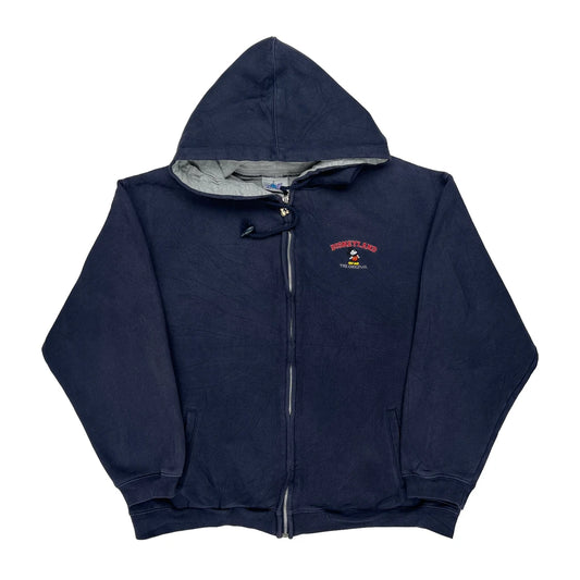 Disneyland Disney Graphic Hoodie - Large Navy Cotton Blend