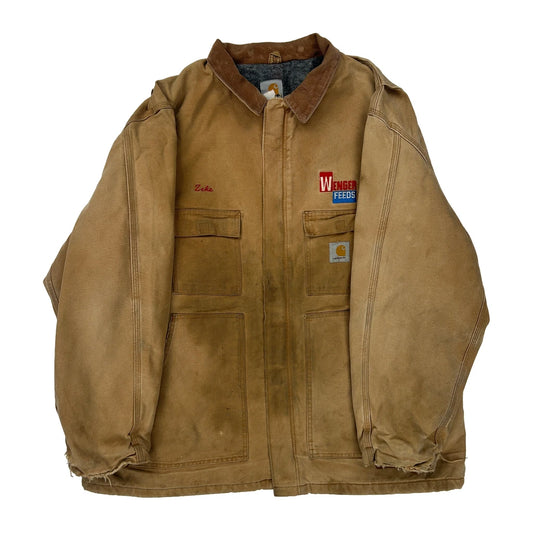 Wenger Feeds Carhartt Jacket - XL Brown Cotton