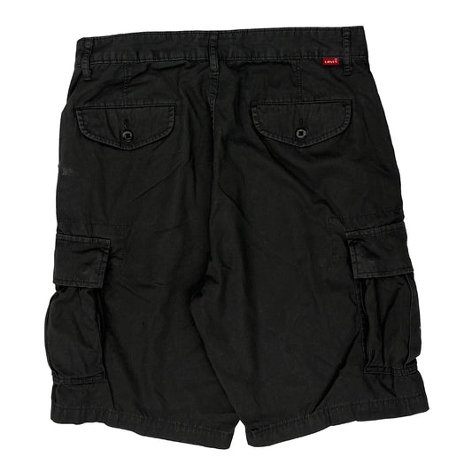 Vintage Levis Cargo Shorts - 30W 10L Black Cotton