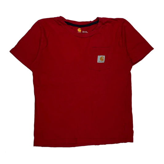 Vintage Age 10-12 Carhartt T-Shirt - Medium Red Cotton