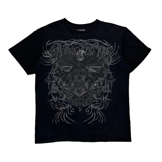 Avirex Graphic T-Shirt - XL Black Cotton