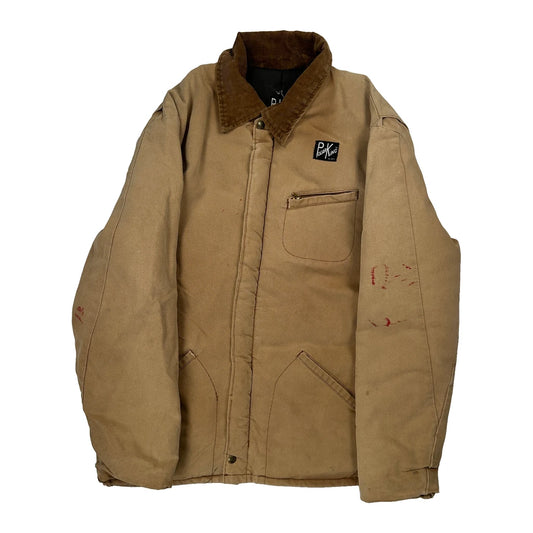 Vintage Polar King Jacket - XL Beige Cotton