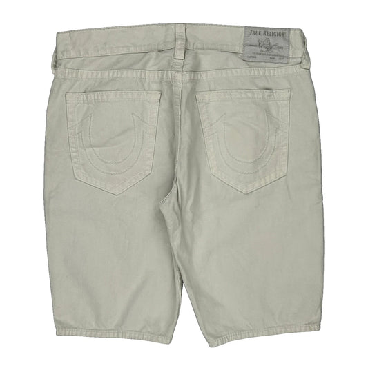 True Religion Shorts - 38W 12L Cream Cotton