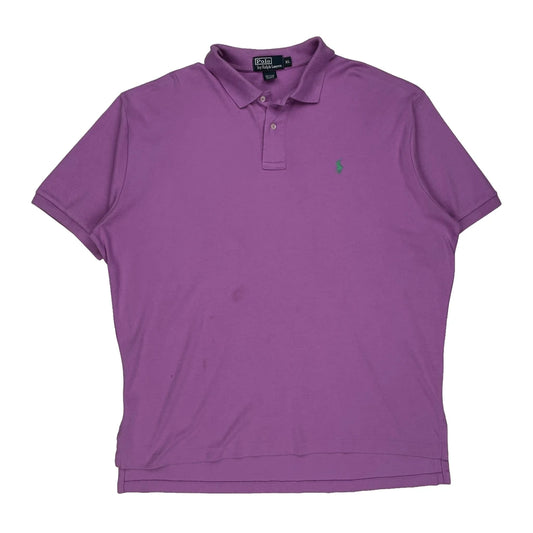 Polo By Ralph Lauren Polo Shirt - XL Purple Cotton