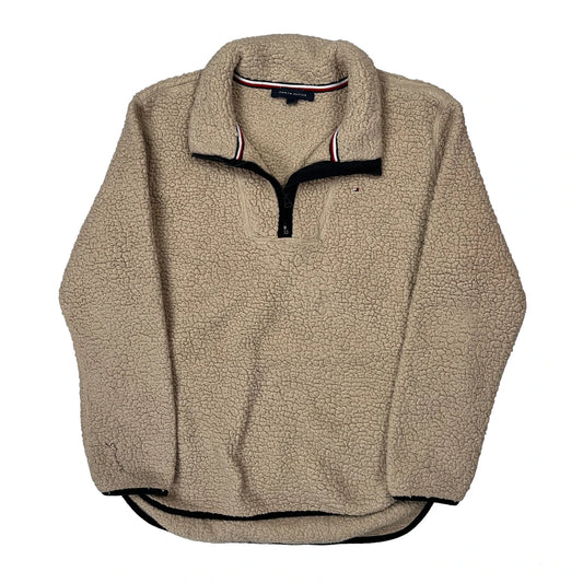 Vintage Tommy Hilfiger Fleece - Medium Beige Polyester