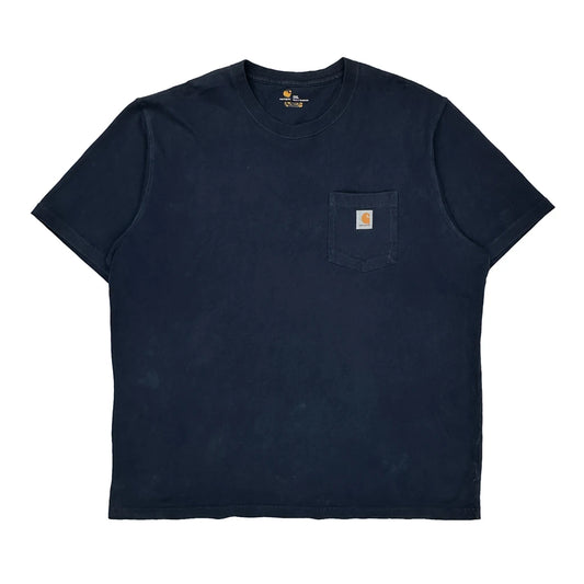 Carhartt T-Shirt - 2XL Navy Cotton