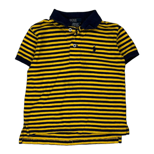 Age 12 Months Polo By Ralph Lauren Striped Polo Shirt - XS Navy Cotton