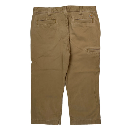 Carhartt Carpenter Trousers - 36W 24L Beige Cotton