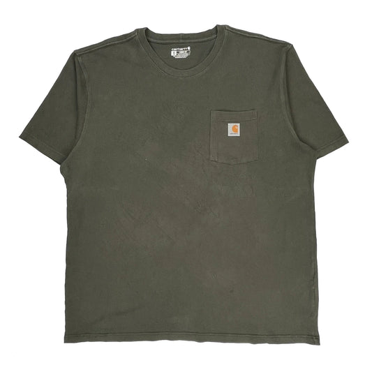 Carhartt Tall T-Shirt - XL Green Cotton