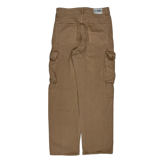 Vintage Fubu Cargo Trousers - 28W 31L Brown Cotton