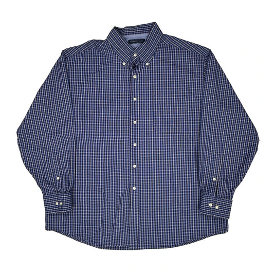 Brooks Brothers Checked Shirt - 2XL Blue Cotton