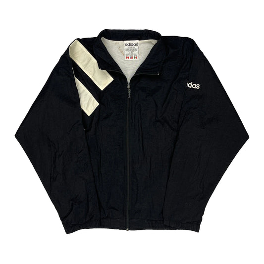 Vintage Adidas Windbreaker - Small Black Nylon