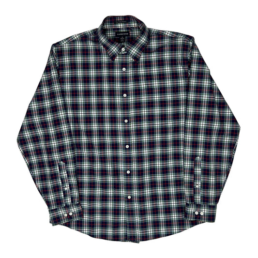 Lands End Checked Shirt - Large Multicoloured Cotton