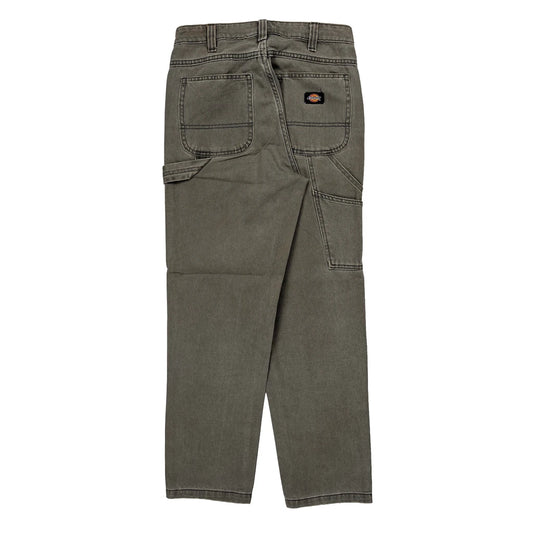 Dickies Carpenter Trousers - 27W 29L Grey Cotton