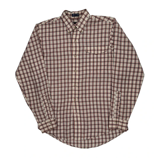 Gant Checked Shirt - Medium Brown Cotton