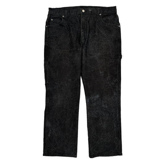 Dickies Carpenter Trousers - 34W 31L Black Cotton