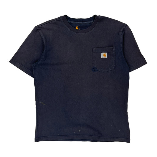 Carhartt T-Shirt - Medium Navy Cotton