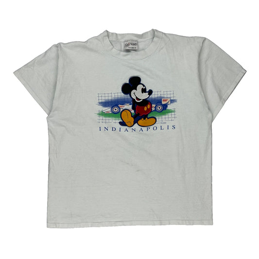 Indianapolis Genus Single Stitch T-Shirt - XL White Cotton