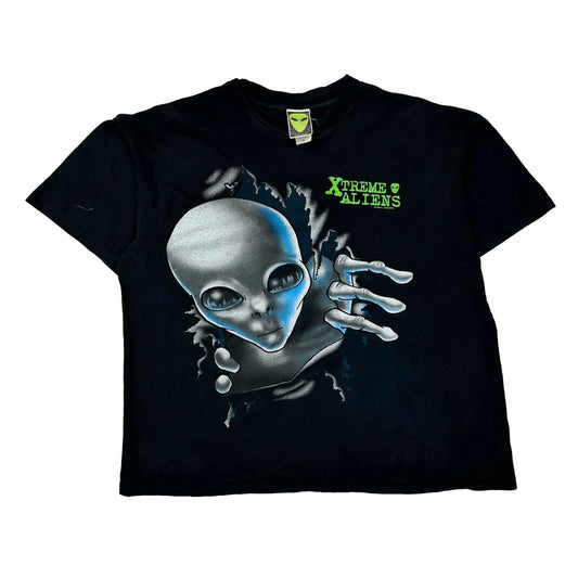 Xtreme Aliens Signal Apparel 1997 Single Stitch T-Shirt - XL Black Cotton