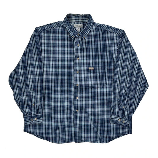 Carhartt Checked Shirt - XL Blue Cotton