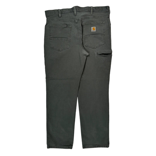 Carhartt Carpenter Trousers - 34W 30L Grey Cotton