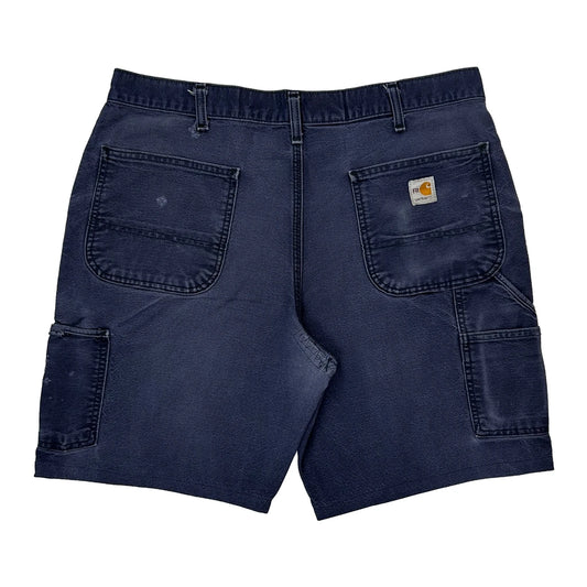 Carhartt Carpenter Shorts - 36W 9L Blue Cotton
