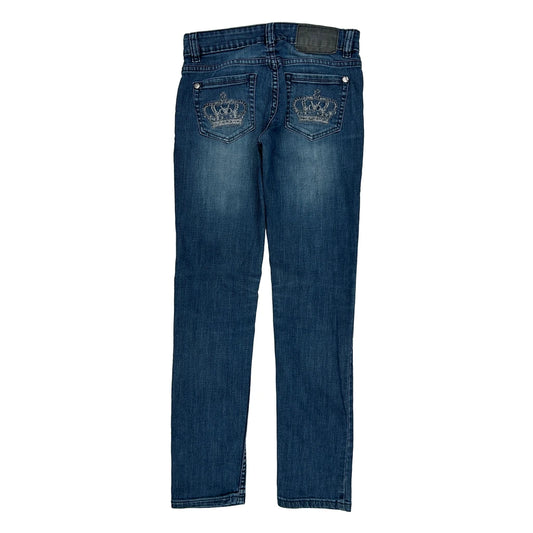 Victoria Beckham Slim Fit Jeans - 26W UK 4 Blue Cotton Blend