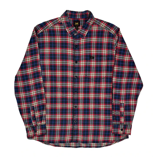 Lee Checked Flannel Shirt - XL Multicoloured Cotton