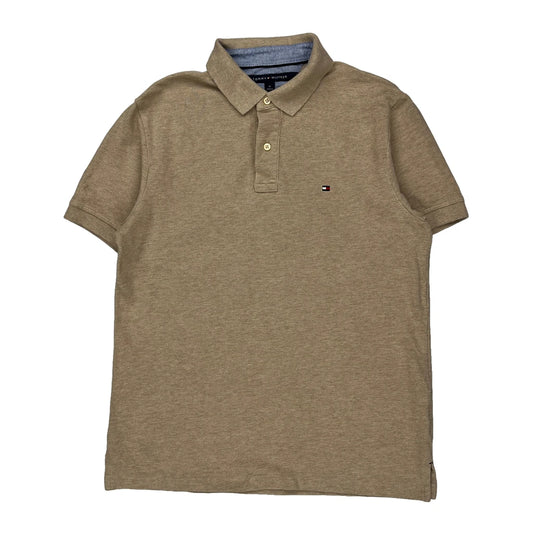Tommy Hilfiger Polo Shirt - Medium Beige Cotton