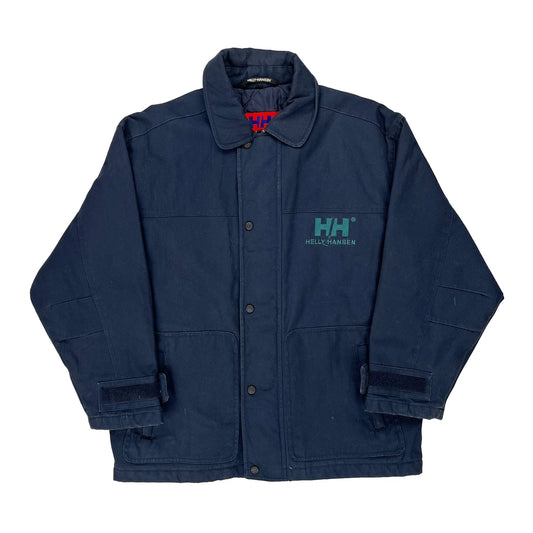 Helly Hansen Jacket - Small Navy Cotton
