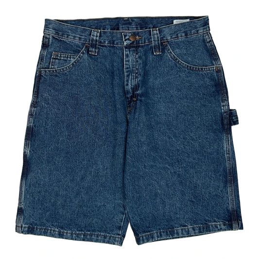 Wrangler Carpenter Shorts - 32W 10L Blue Cotton