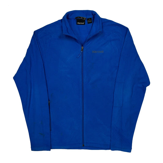 Marmot Fleece Jacket - Large Blue Polyester