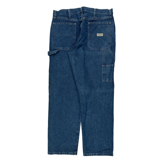 Wrangler Carpenter Jeans - 34W 32L Blue Cotton