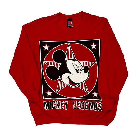 Made In Usa Mickey Legends Mickey Unlimited Sweatshirt - XL Red Acrylic