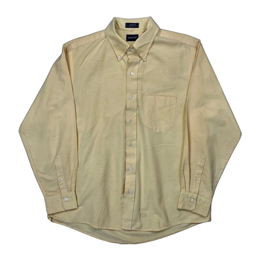 Vintage Gant Shirt - XL Yellow Cotton