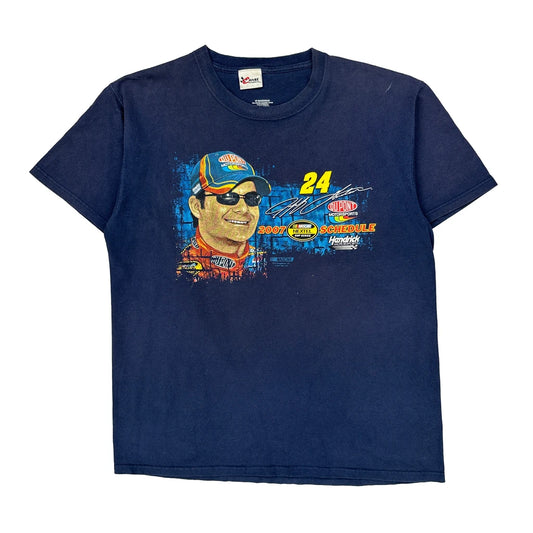 Nascar 2007 Schedule Chase Authentics Nascar T-Shirt - Large Blue Cotton