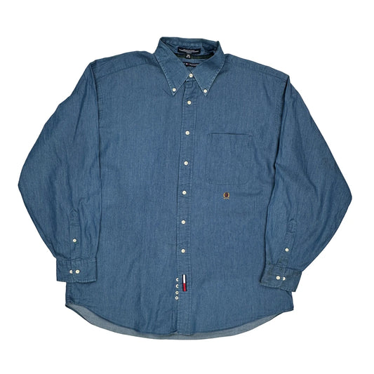 Tommy Hilfiger Denim Shirt - Large Blue Cotton