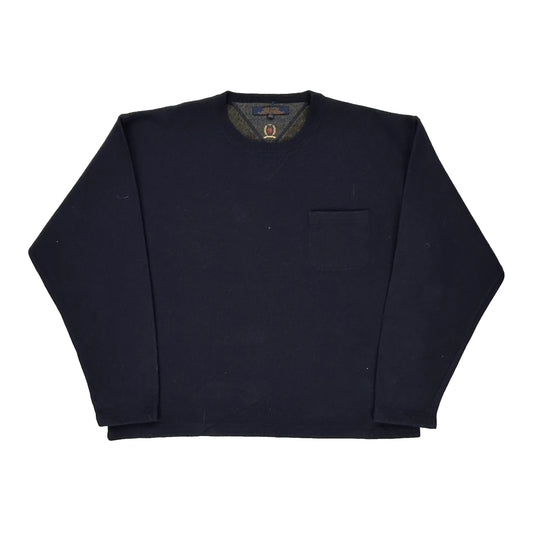 Tommy Hilfiger Sweatshirt - XL Navy Wool Blend
