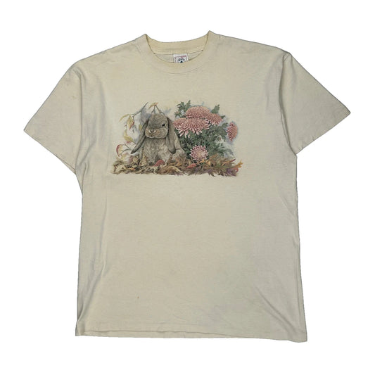 Delta T-Shirt - Large Cream Cotton